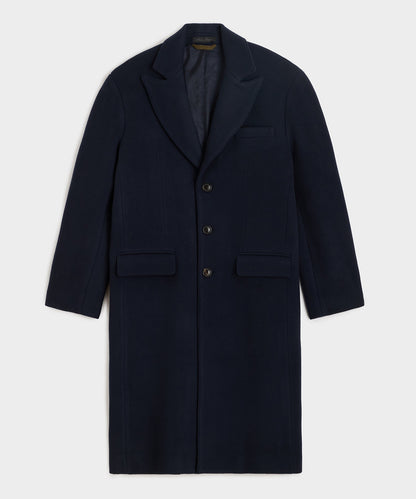 Italian Wool-Cashmere Topcoat - Navy