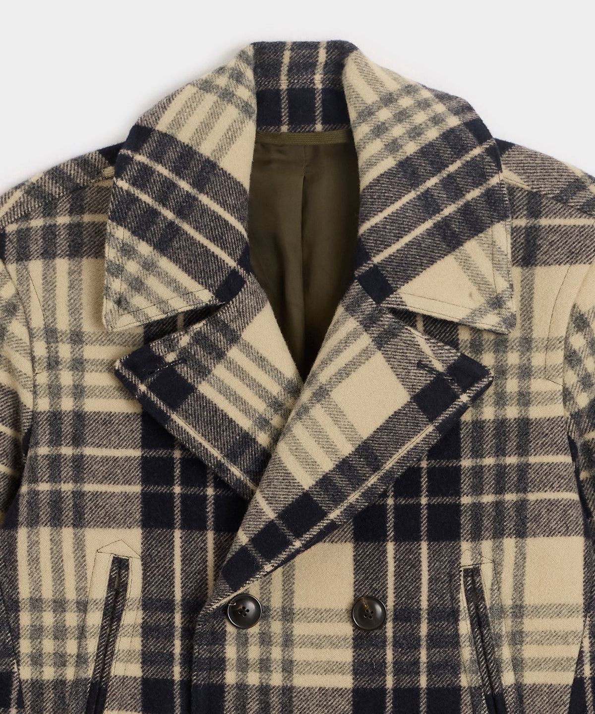 Italian Wool Peacoat - Navy
