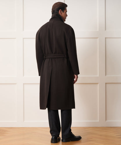 Cashmere Belted Topcoat - Brown
