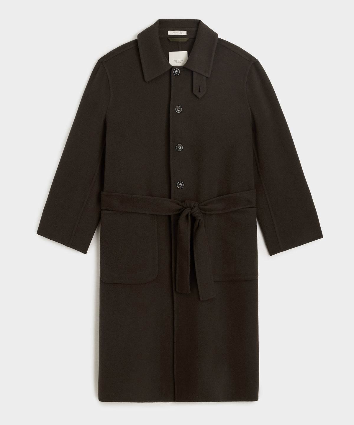 Cashmere Belted Topcoat - Brown