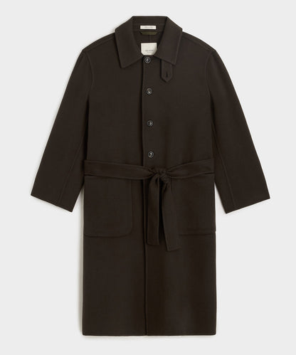 Cashmere Belted Topcoat - Brown