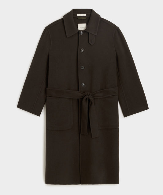 Cashmere Belted Topcoat - Brown