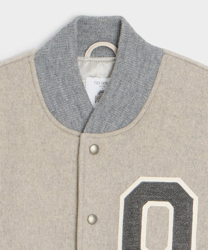 Todd Snyder x The Ohio State University™ Letterman Jacket - Light Grey Heather