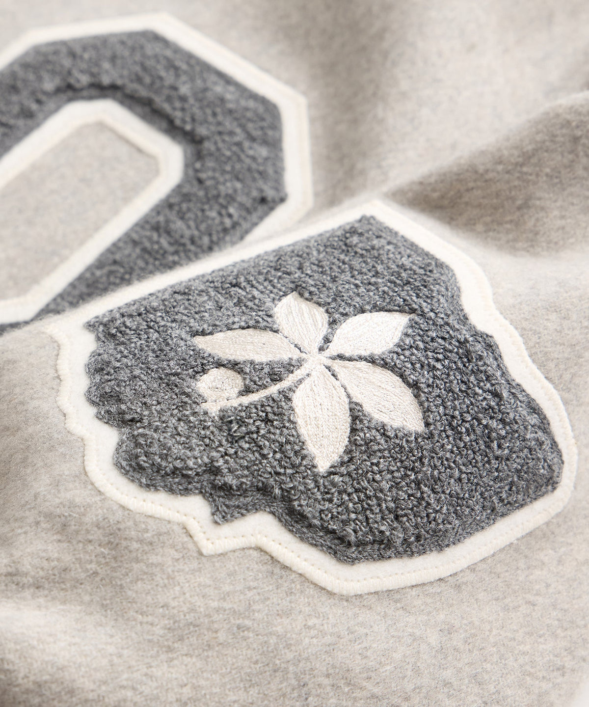 Todd Snyder x The Ohio State University™ Letterman Jacket - Light Grey Heather