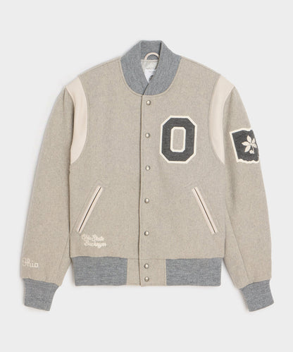 Todd Snyder x The Ohio State University™ Letterman Jacket - Light Grey Heather