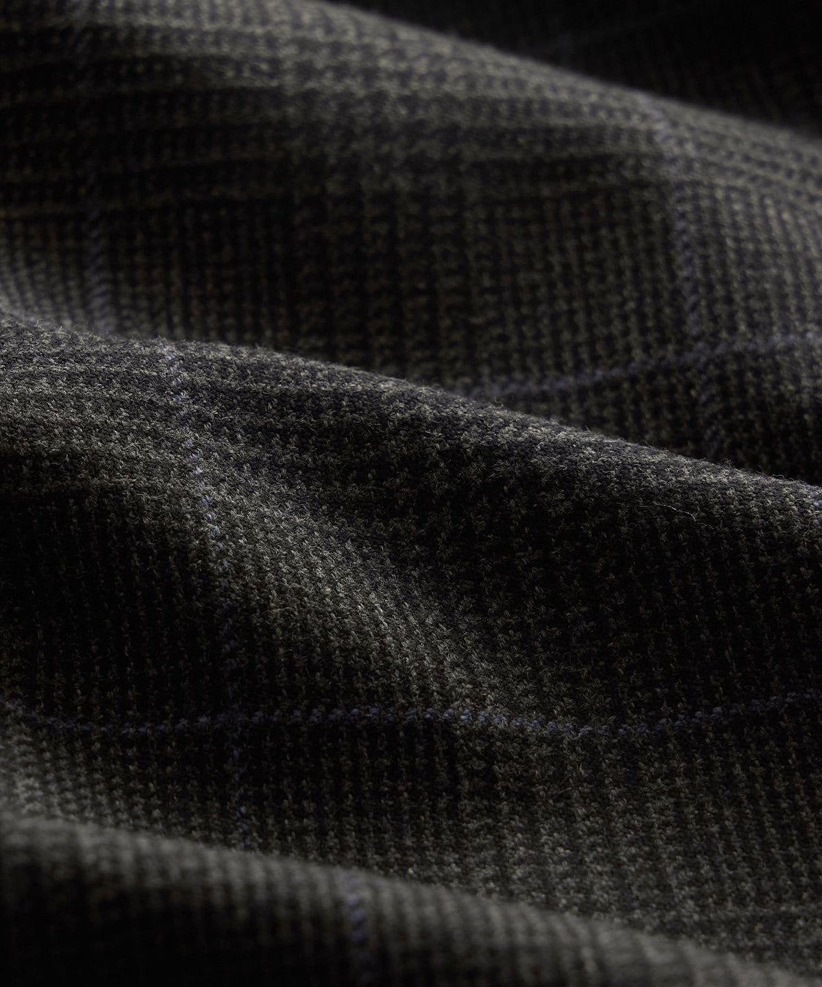 Italian Glen Plaid Wythe Trouser - Charcoal