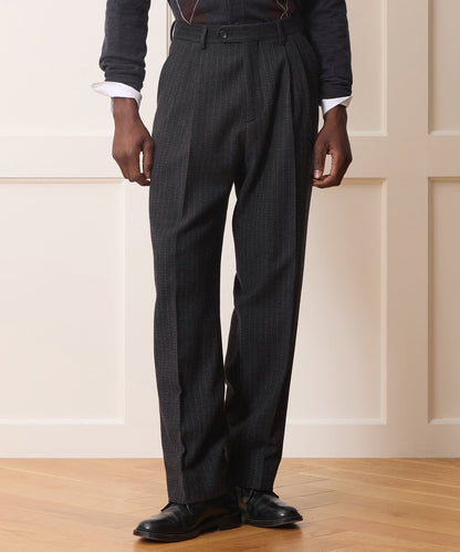 Italian Wool-Cashmere Wythe Trouser - Charcoal