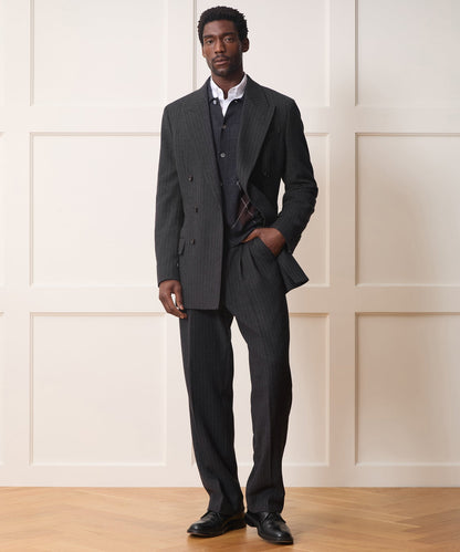 Italian Wool-Cashmere Wythe Trouser - Charcoal