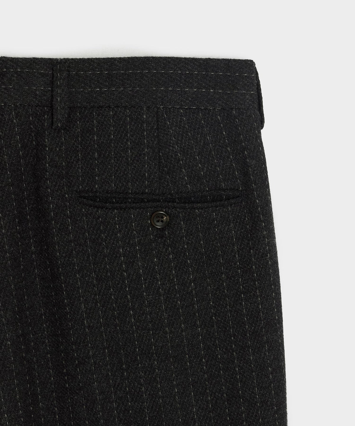 Italian Wool-Cashmere Wythe Trouser - Charcoal