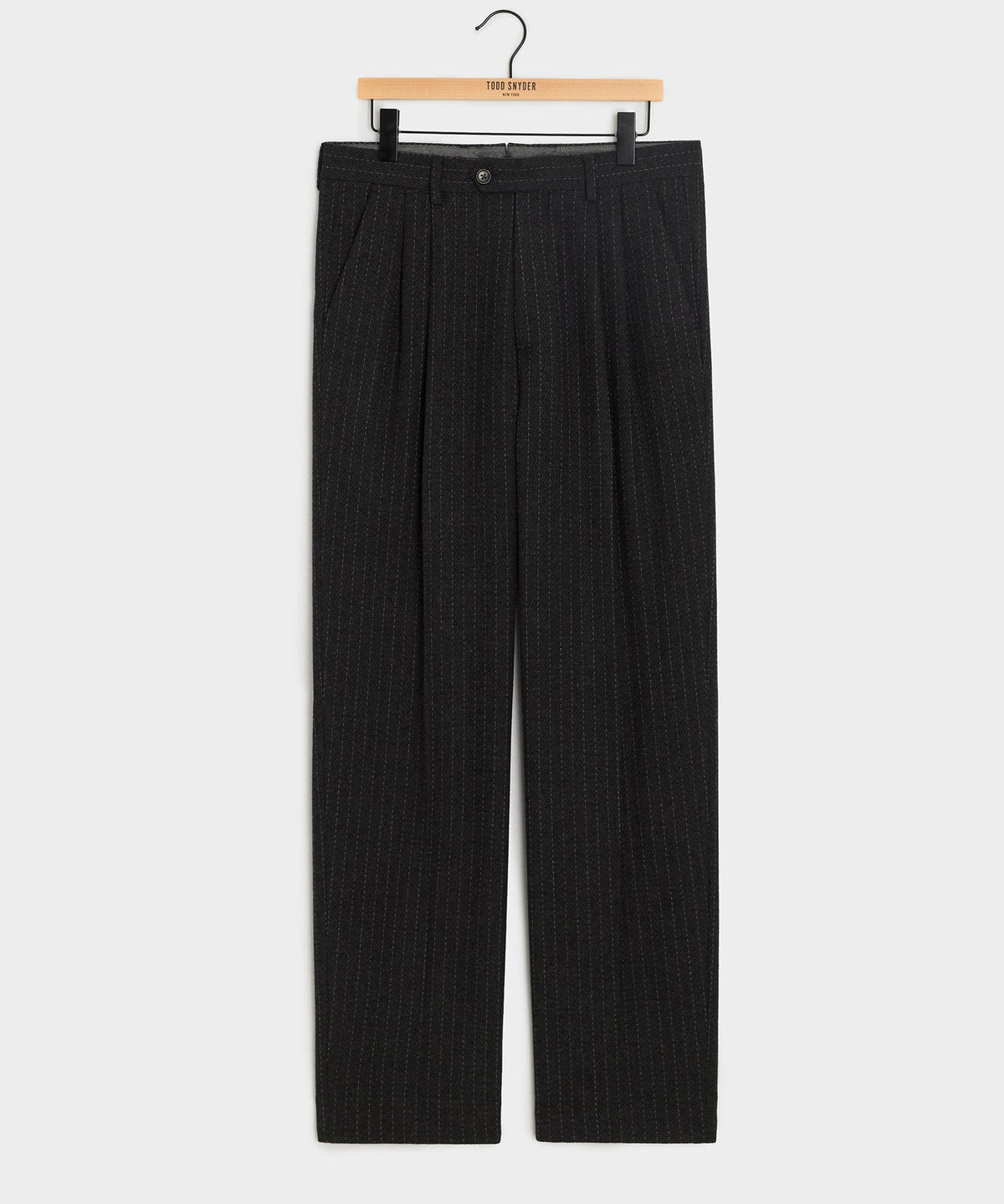 Italian Wool-Cashmere Wythe Trouser - Charcoal
