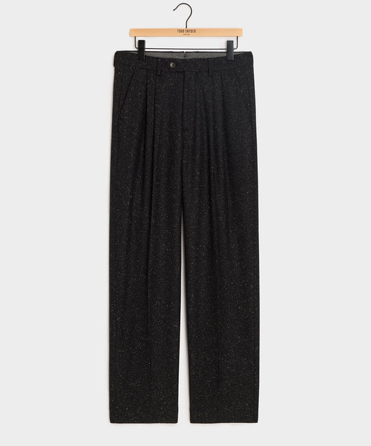 Italian Silk-Donegal Wythe Trouser - Charcoal