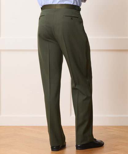 Italian Gabardine Tuxedo Trouser - Snyder Olive