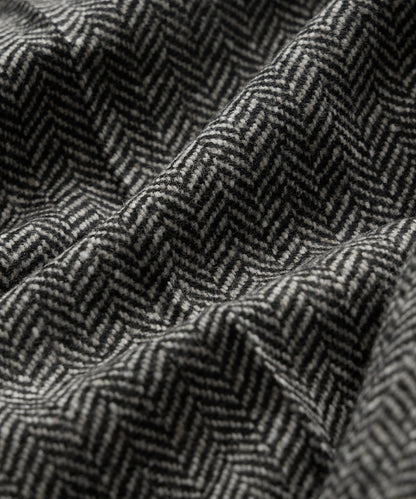 Italian Donegal Herringbone Gurkha Trouser - Cream