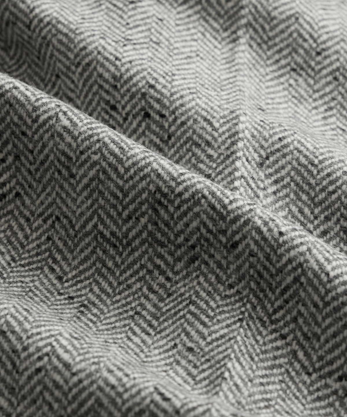 Italian Donegal Herringbone Gurkha Trouser - Light Grey