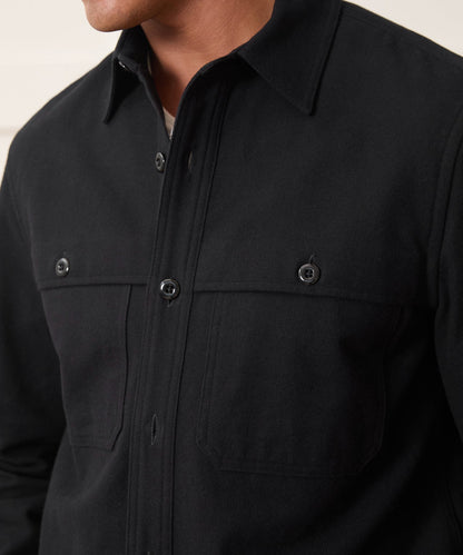 Chamois Cape Shirt - Black