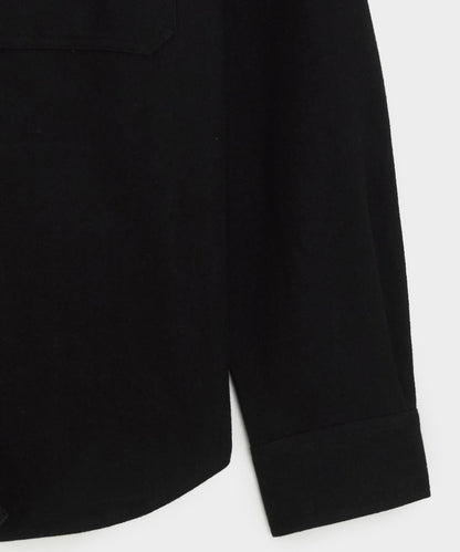 Chamois Cape Shirt - Black