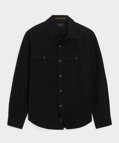 Chamois Cape Shirt - Black