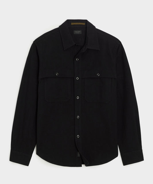 Chamois Cape Shirt - Black