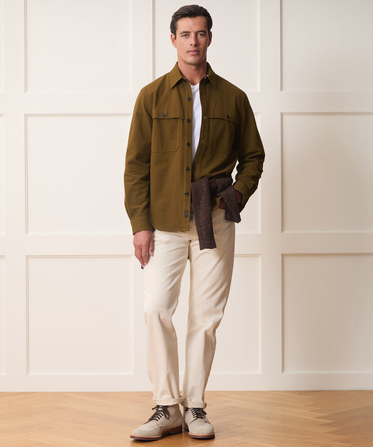Chamois Cape Shirt - Moorland Bark