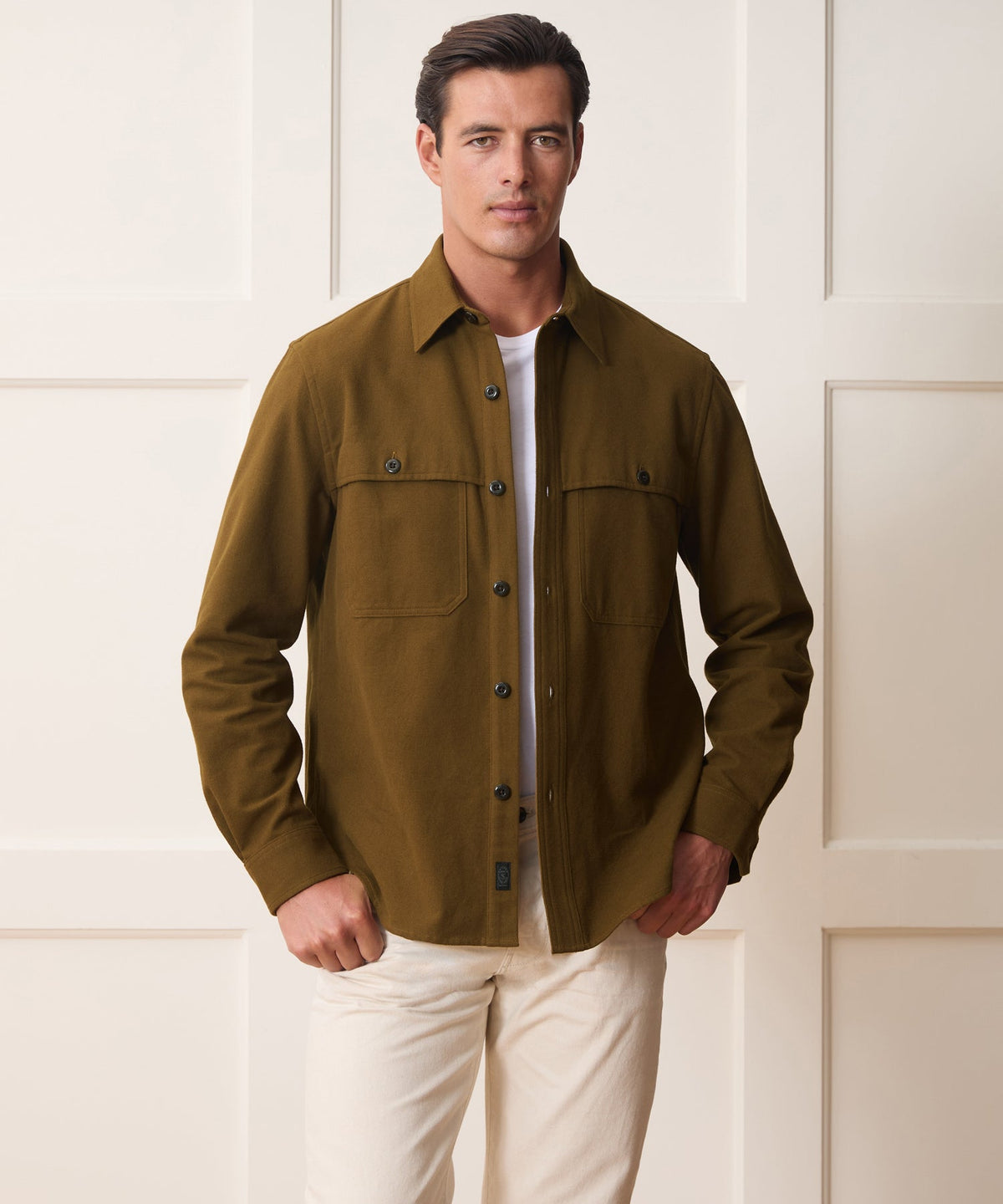 Chamois Cape Shirt - Moorland Bark