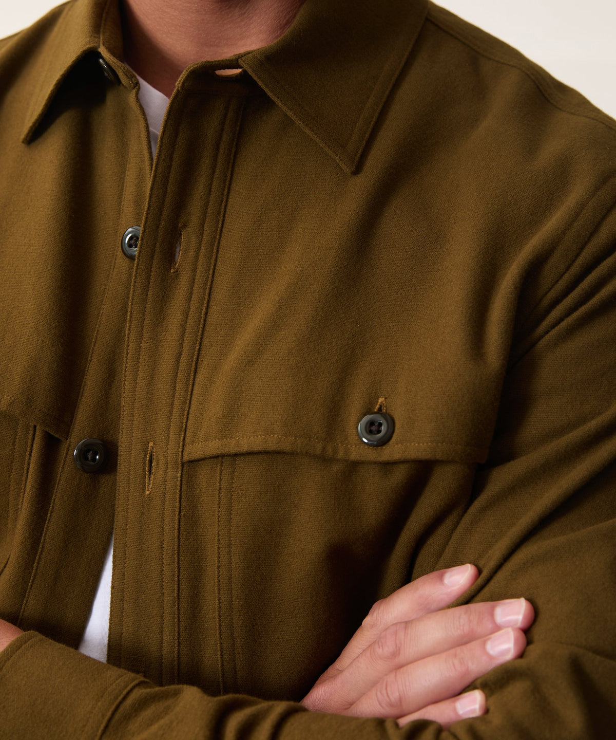 Chamois Cape Shirt - Moorland Bark