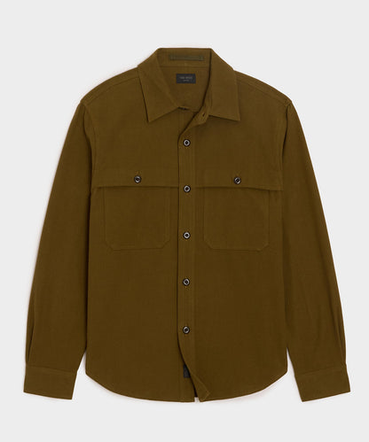Chamois Cape Shirt - Moorland Bark
