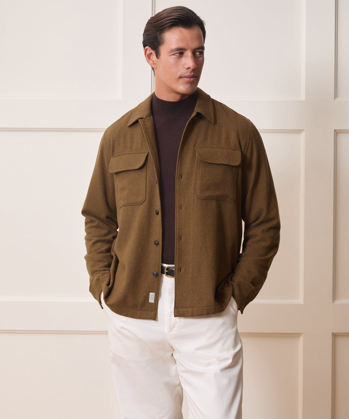 Herringbone Field Shirt - Brown