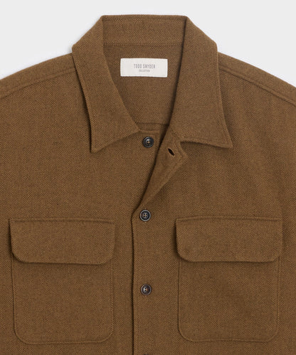 Herringbone Field Shirt - Brown