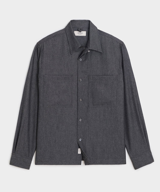 Italian Hudson Shirt Jacket - Navy