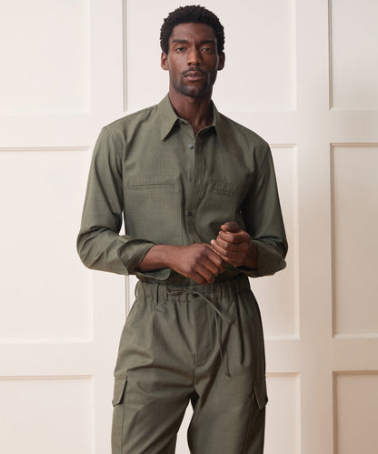 Welt Pocket Utility Shirt - Green