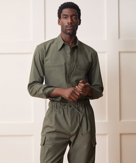 Welt Pocket Utility Shirt - Green