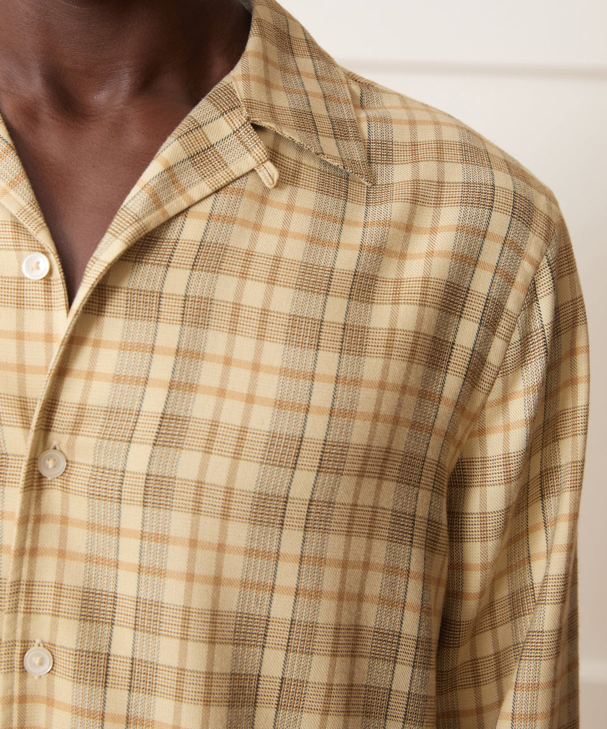 Brushed Camp Shirt - Dune Brown