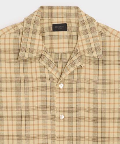 Brushed Camp Shirt - Dune Brown