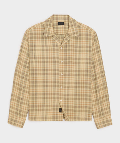 Brushed Camp Shirt - Dune Brown