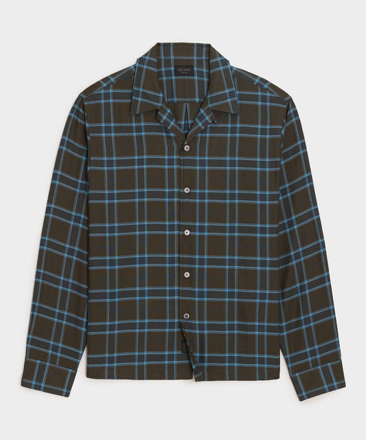 Brushed Camp Shirt - Caviar