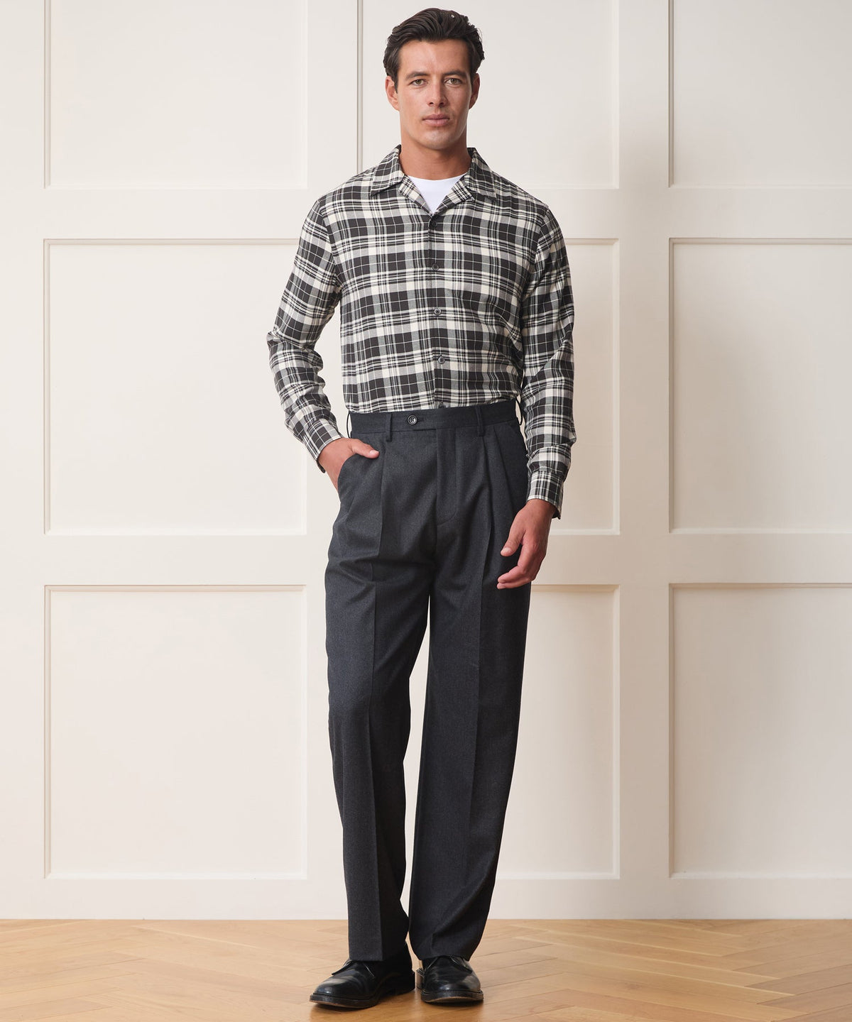 Brushed Camp Shirt - Black