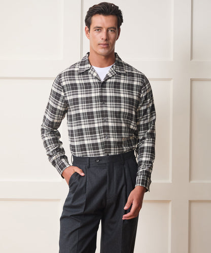 Brushed Camp Shirt - Black