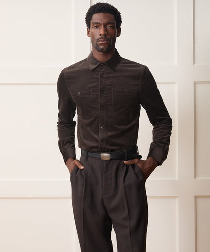 Corduroy Work Shirt - Cafe Racer
