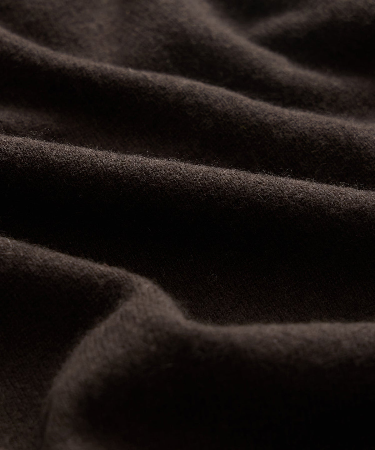 Cashmere Quarter-Zip Sweater Polo - Espresso Bean