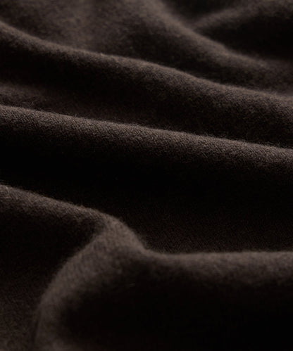 Cashmere Quarter-Zip Sweater Polo - Espresso Bean
