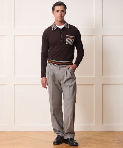 Knightsbridge Sweater Polo - Espresso Bean