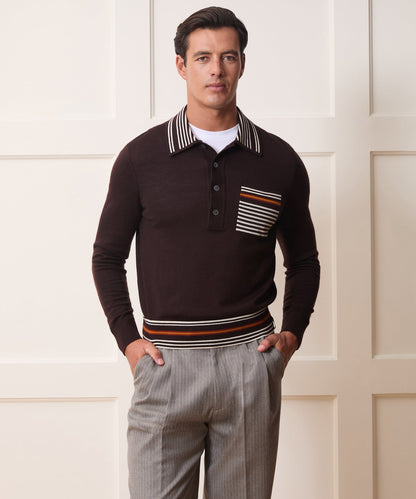 Knightsbridge Sweater Polo - Espresso Bean