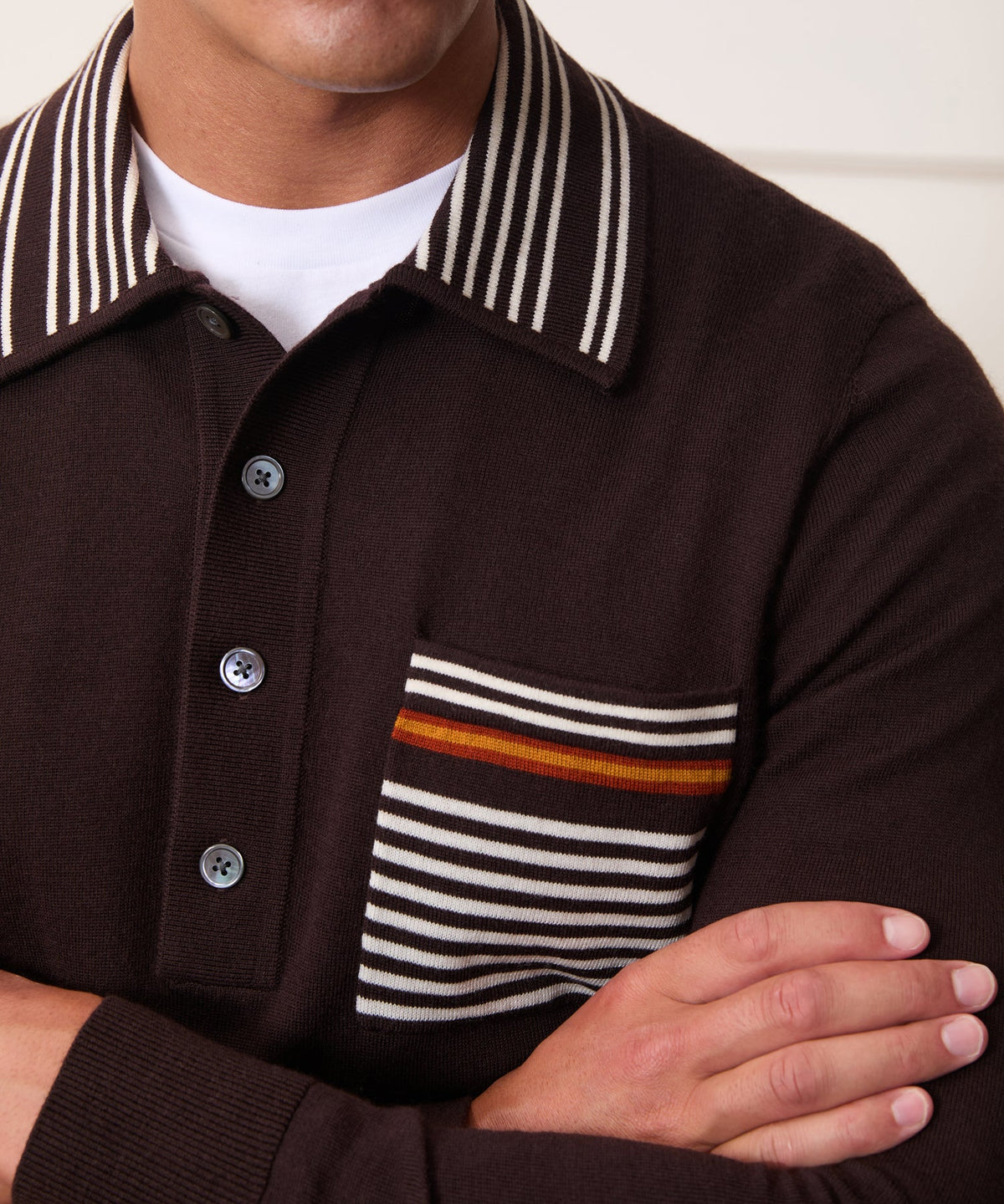 Knightsbridge Sweater Polo - Espresso Bean