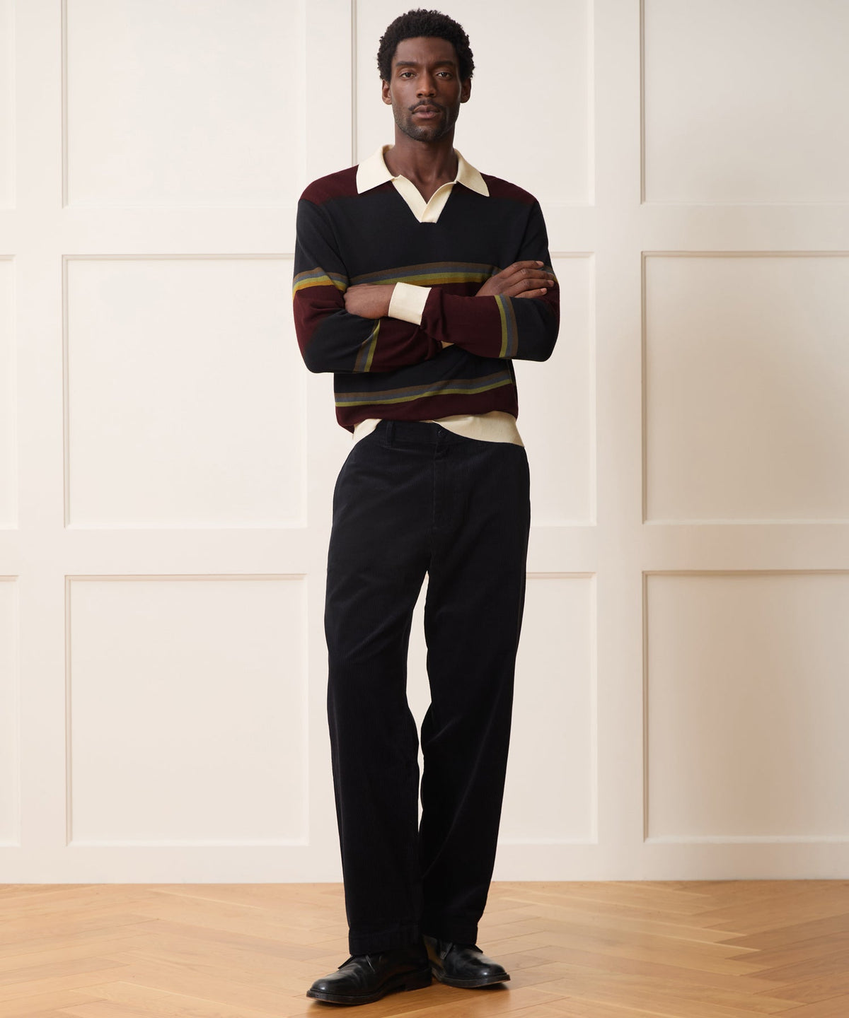 Woodford Sweater Polo - Winestain