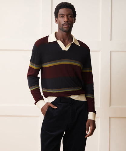 Woodford Sweater Polo - Winestain