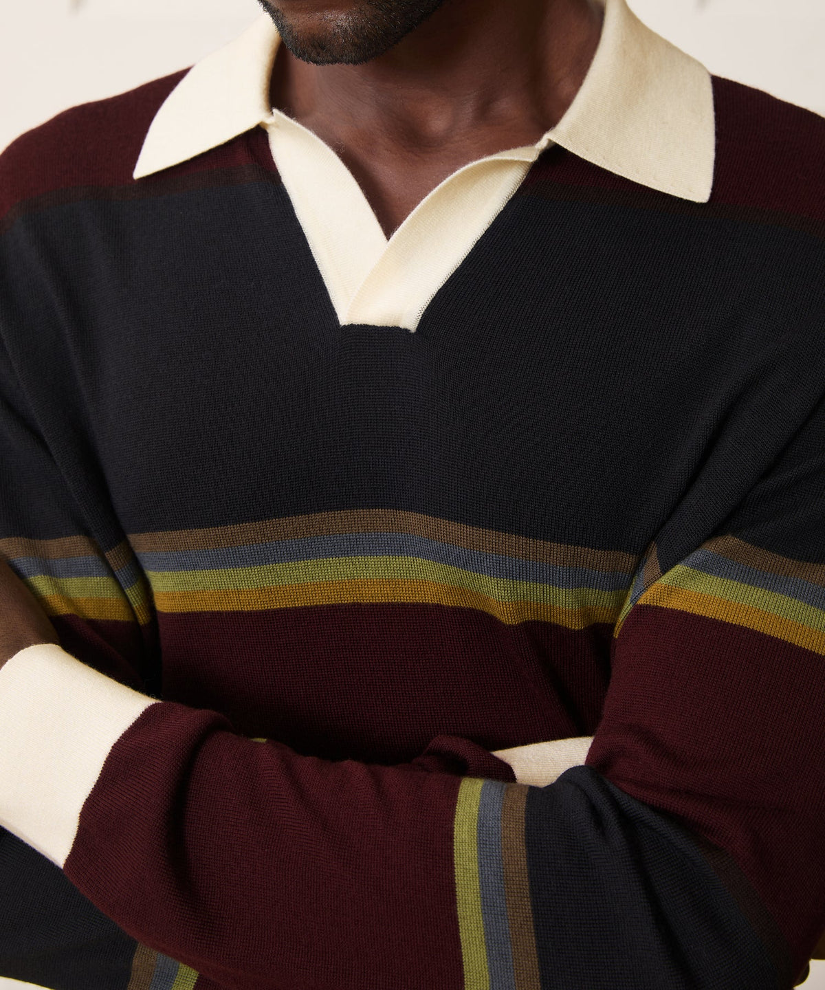 Woodford Sweater Polo - Winestain