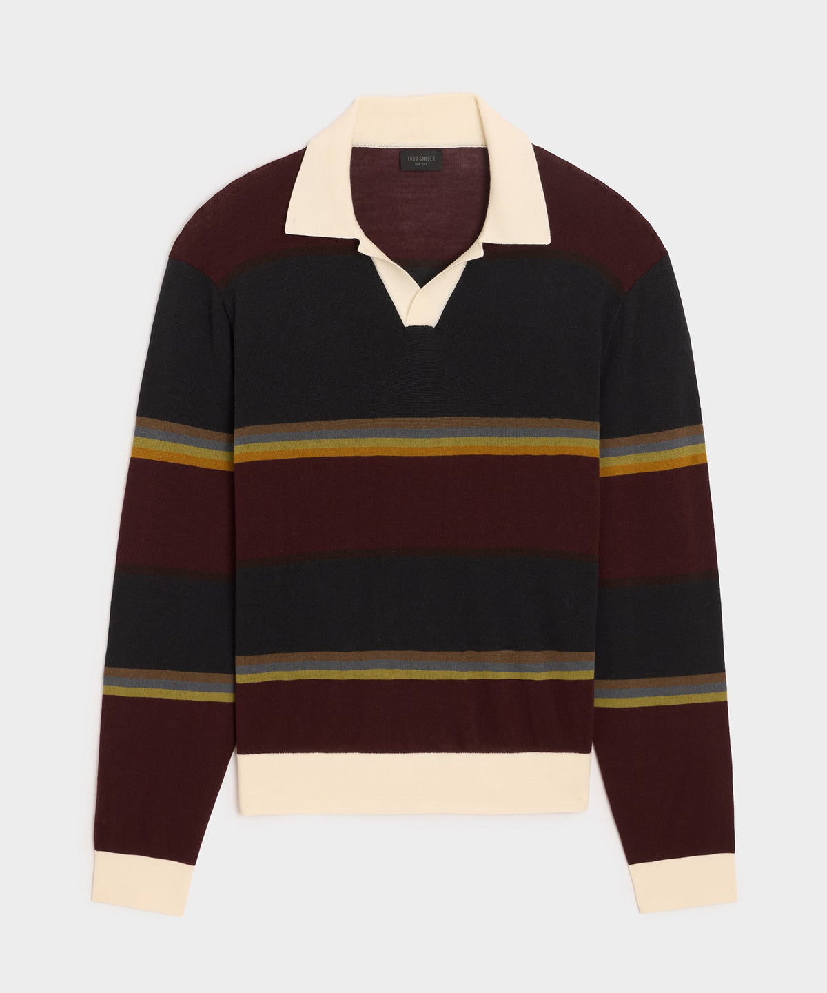 Woodford Sweater Polo - Winestain