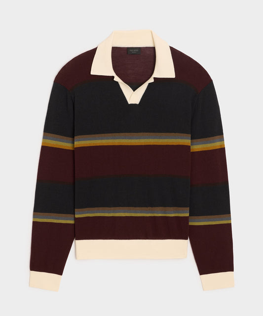 Woodford Sweater Polo - Winestain