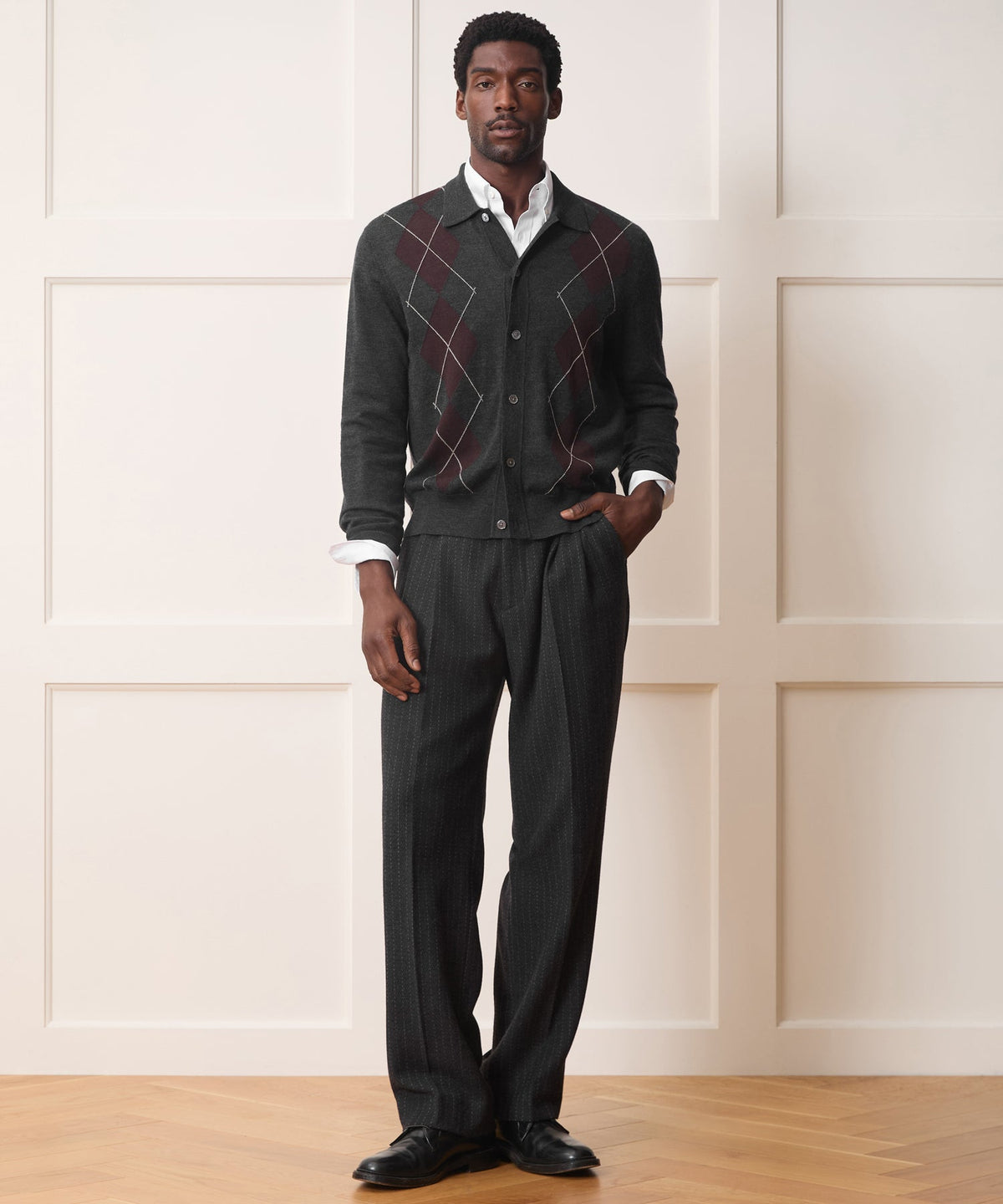 Hastings Sweater Polo - Charcoal