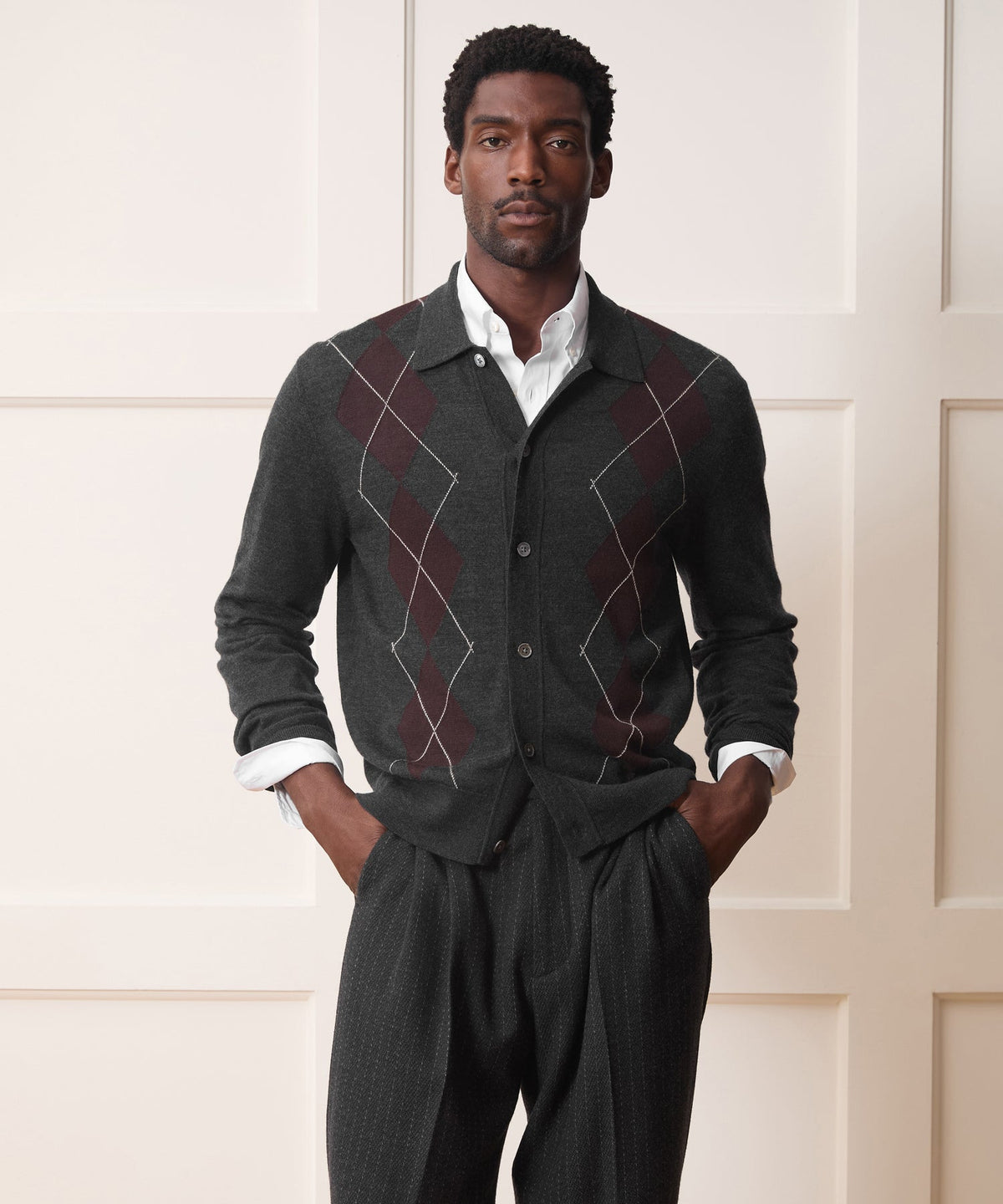 Hastings Sweater Polo - Charcoal